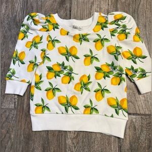 Janie and Jack lemon sweatshirt
